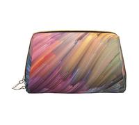 Borsa da trucco in pelle da donna per borsa alla moda sacchetto cosmetico durevole portatile da viaggio borsa da toilette da donna ragazze carino borse da bagno/orso, Sogno colorato, Taglia unica