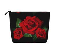 Borsa da trucco multifunzionale in stile gotico, con cerniera, impermeabile, con cerniera, per viaggi, lavoro, casa, borsa per il trucco, portamonete, Nero , Taglia unica