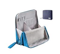 Borsa Da Trucco Multiuso In Tessuto Oxford Di Grande Capacità,Borsa Da Trucco Magnetica Con Supporto,Grande Capacità,Da Toilette Portatile Per Pennelli (blu)