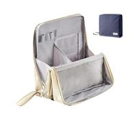 Borsa Da Trucco Multiuso In Tessuto Oxford Di Grande Capacità,Borsa Da Trucco Magnetica Con Supporto,Grande Capacità,Da Toilette Portatile Per Pennelli (albicocca)