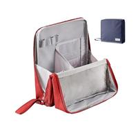 Borsa Da Trucco Multiuso In Tessuto Oxford Di Grande Capacità,Borsa Da Trucco Magnetica Con Supporto,Grande Capacità,Da Toilette Portatile Per Pennelli (Chiaretto)