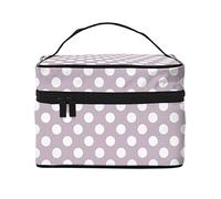 Borsa da trucco Wave Point, da viaggio cosmetici da donna e ragazza, grande organizer per trucco, toeletta portatile, viola chiaro