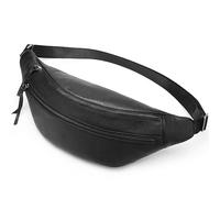 Borsa da uomo in pelle, marsupio da uomo di grande capacità per la corsa, l'escursionismo, il ciclismo