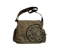 BXCNCKD Men's Korean Canvas Bag Men's Shoulder Bag Men's Large Capacity Computer Casual Bag (Military green,One Size)