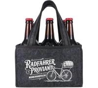 Borsa da uomo per birra, portabottiglie per 6 bottiglie, borsa in feltro riutilizzabile come regalo per papà, nonno e per pensionamento, istituto federale per birre dolcetti, compleanno per tutte le