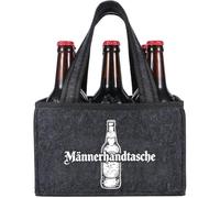 Borsa da uomo per birra, portabottiglie per 6 bottiglie, borsa in feltro riutilizzabile come regalo per papà, nonno e per pensionamento, istituto federale per birre dolcetti, compleanno per tutte le