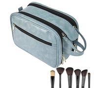 Borsa da uomo per viaggio, borsa da viaggio, 9,45 x 6,69 x 5,51 cm, dimensioni da viaggio, organizzatore di grandi dimensioni, design portatile, efficienza e facile per le vacanze, multicolore, blu,