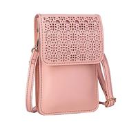 Borsa da uomo scava fuori grande schermo doppio strato reticolo singolo spalla portafoglio, rosa, Taglia unica, Zaini