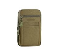 Borsa da uomo universale multicolore verticale nera cintura portatile cambia chiave appesa borse portaoggetti in vita telefono cellulare(Green)