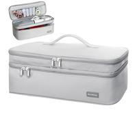 Borsa da viaggio a doppio strato compatibile con asciugacapelli e accessori, custodia portatile per asciugacapelli, spazzola/volumizzatore/styler/strumenti caldi Scandihome Series