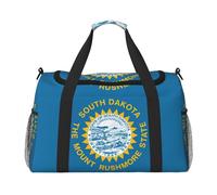 Borsa da viaggio a mano di grande capacità con stampa della bandiera del Sud Dakota Ample Space Travel Bag per il fine settimana dell'aereo