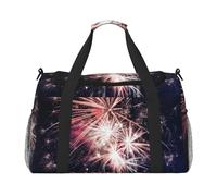 Borsa da viaggio a mano di grande capacità delle borse di viaggio dello spazio della stampa dei fuochi d'artificio di esplosione per il fine settimana dell'aereo