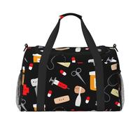 Borsa da viaggio a mano di grande capacità di viaggio dello spazio della stampa del modello della medicina del fumetto grande borsa da viaggio per il fine settimana dell'aereo