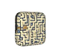 Borsa da viaggio a prova di periodo con mappa del tesoro labirinto, custodia da viaggio per assorbenti igienici, discreta custodia mensurale per borsa da ufficio