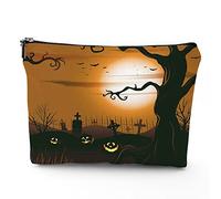 Borsa da viaggio a tema alla moda, borsa per cosmetici, oggetti alla moda con scarpe con tacco alto, borsa per il trucco in lino, ottimo regalo per viaggi, viola bianco, 17,8 x 22,9 cm, Marrone_20,