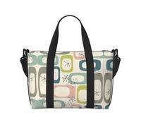 Borsa da viaggio a tracolla Atomic Stars Retro stampato Tote Bag adatta per brevi viaggi e allenamenti in palestra