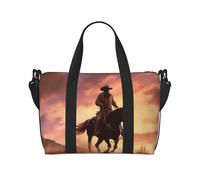 Borsa da viaggio a tracolla con mongolfiera, impermeabile, grande capacità, Cowboy Ovest, Taglia unica