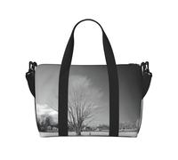 Borsa da viaggio a tracolla con stampa di albero di salice, adatta per brevi viaggi e allenamenti in palestra