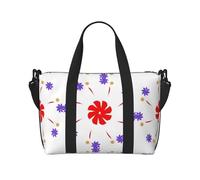 Borsa da viaggio a tracolla da donna a forma di fiore rotante a otto vie, borsa casual con cerniera, adatta per lavoro, viaggi, fitness, viaggi