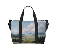 Borsa da viaggio a tracolla portatile con stampa paesaggistica, borsa a tracolla singola borsa sportiva e fitness borsa da viaggio