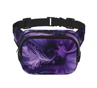 Borsa da viaggio alla moda quadrata a doppio strato per allenamento con stampa viola per uomini e donne