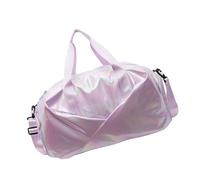 Borsa da viaggio alla moda resistente all'acqua con 3 metodi di trasporto, interno spazioso e confortevole, per gli appassionati di sport, spaziosa borsa da allenamento con design colorato, Viola