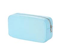 Borsa da viaggio alla moda, semplice, tinta unita, grande capacità, portatile, in nylon, borsa da viaggio da appendere (A, taglia unica)