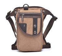 Borsa da viaggio all'aperto con coscia, Marsupio in tela vintage alla moda, borsa da gamba, casual da uomo, marsupio, marsupio, marsupio, marsupio, marsupio, marsupio(Canvas Khaki)