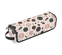 Borsa da viaggio beige per biscotti di Capodanno, fuochi d'artificio per ferri da stiro, piastre, ferro arricciacapelli e accessori per la cura dei capelli, organizer portatile, regali per donne