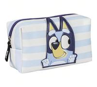 Borsa da viaggio Bluey per bambini e bambine - Set da viaggio perfetto per riporre articoli per l'igiene - Ideale per gite, vacanze, asili nido o scuola - Borsa da viaggio compatta con divertenti desi