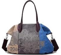 Borsa da Viaggio Borsa Da Donna Con Stampa Su Tela Di Tendenza Europea Borsa Da Viaggio Per Il Tempo Libero Di Grande Capacità per lavoro, viaggi(B)