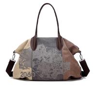 Borsa da Viaggio Borsa Da Donna Con Stampa Su Tela Di Tendenza Europea Borsa Da Viaggio Per Il Tempo Libero Di Grande Capacità per lavoro, viaggi(A)