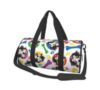 Borsa da viaggio, Borsa da palestra Borsa da viaggio Borsa da notte Borsa sportiva da weekend per nuoto yoga,Pastore australiano colorato e giocoso