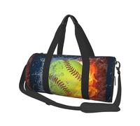Borsa da viaggio, Borsa da palestra Borsa da viaggio Borsa da notte Borsa sportiva da weekend per nuoto yoga,Softball giallo
