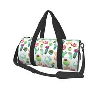 Borsa da viaggio, Borsa da palestra Borsa da viaggio Borsa da notte Borsa sportiva da weekend per nuoto yoga,Succulente del cactus dell'acquerello
