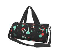 Borsa da viaggio, Borsa da palestra Borsa da viaggio Borsa da notte Borsa sportiva da weekend per nuoto yoga,Modelli di chimica e scienza verdi