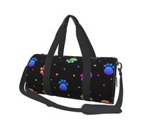 Borsa da viaggio, Borsa da palestra Borsa da viaggio Borsa da notte Borsa sportiva da weekend per nuoto yoga,Modello animale impronta zampa arcobaleno