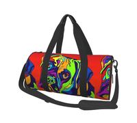 Borsa da viaggio, Borsa da palestra Borsa da viaggio Borsa da notte Borsa sportiva da weekend per nuoto yoga,Cane Boxer multicolore