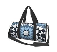 Borsa da viaggio, Borsa da palestra Borsa da viaggio Borsa da notte Borsa sportiva da weekend per nuoto yoga,Piastrella di cemento fatta a mano blu Casablanca