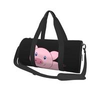 Borsa da viaggio, Borsa da palestra Borsa da viaggio Borsa da notte Borsa sportiva da weekend per nuoto yoga,Maiale sveglio del fumetto