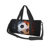 Borsa da viaggio, Borsa da palestra Borsa da viaggio Borsa da notte Borsa sportiva da weekend per nuoto yoga,Pallone da calcio sull'acqua del fuoco