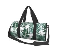 Borsa da viaggio, Borsa da palestra Borsa da viaggio Borsa da notte Borsa sportiva da weekend per nuoto yoga,Giungla tropicale, modello senza soluzione di continuità con foglie di palma