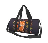 Borsa da viaggio, Borsa da palestra Borsa da viaggio Borsa da notte Borsa sportiva da weekend per nuoto yoga,Volpe carina autunnale