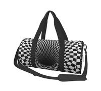 Borsa da viaggio, Borsa da palestra Borsa da viaggio Borsa da notte Borsa sportiva da weekend per nuoto yoga,Illusione ottica geometrica astratta del vortice 3D