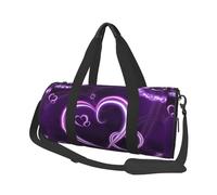 Borsa da viaggio, Borsa da palestra Borsa da viaggio Borsa da notte Borsa sportiva da weekend per nuoto yoga,Cuori viola