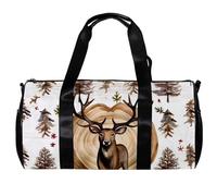 Borsa da viaggio,borsa da palestra da uomo,borsa da palestra da donna,cervo vintage legno alce,borsa sportiva