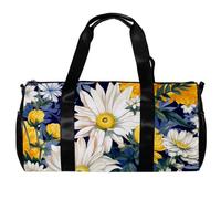 Borsa da viaggio,borsa da palestra da uomo,borsa da palestra da donna,Fiore Acquerello Margherita Girasole,borsa sportiva