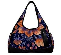 Borsa da viaggio,borsa da palestra da uomo,borsa da palestra da donna,fiore stampato etnico colorato,borsa sportiva