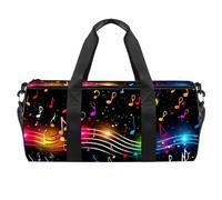 Borsa da viaggio,borsa da palestra da uomo,borsa da palestra da donna,nota musicale colorata,borsa sportiva