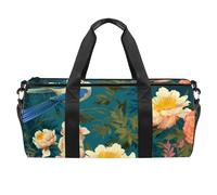 Borsa da viaggio,borsa da palestra da uomo,borsa da palestra da donna,peonie cinesi margherita,borsa sportiva